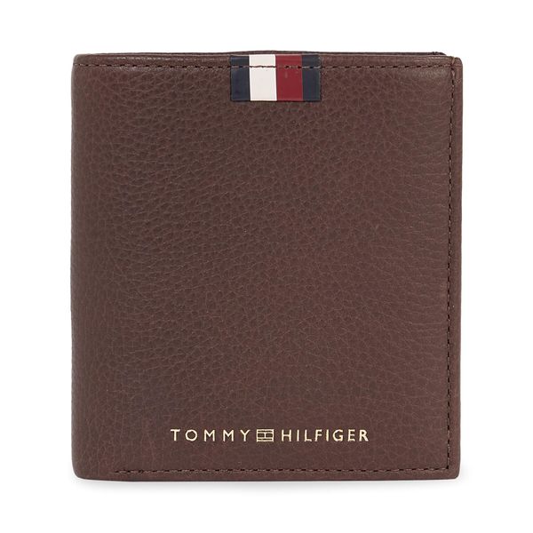 Tommy Hilfiger Muški novčanik Tommy Hilfiger Th Corp Leather Trifold AM0AM11597 Coffee Bean GB6