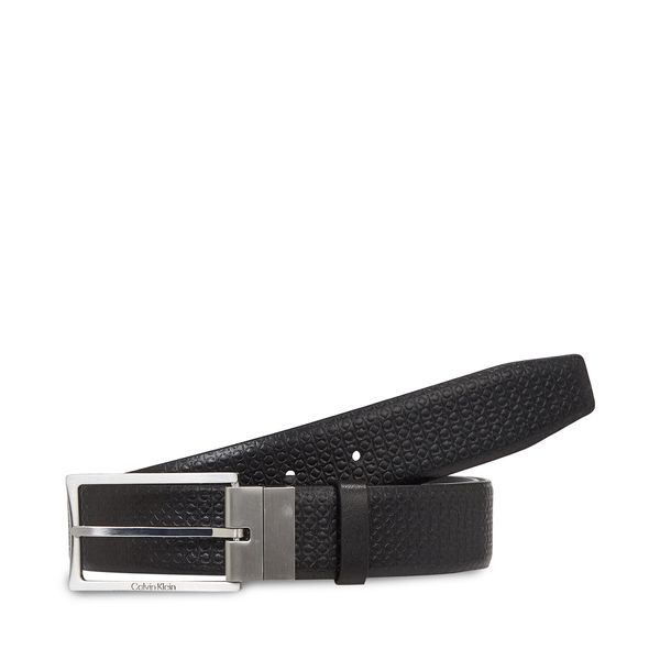 Calvin Klein Muški remen Calvin Klein Adj/Rev Slim Frame Mono K50K510927 Black Smooth/Nano Mono BAX