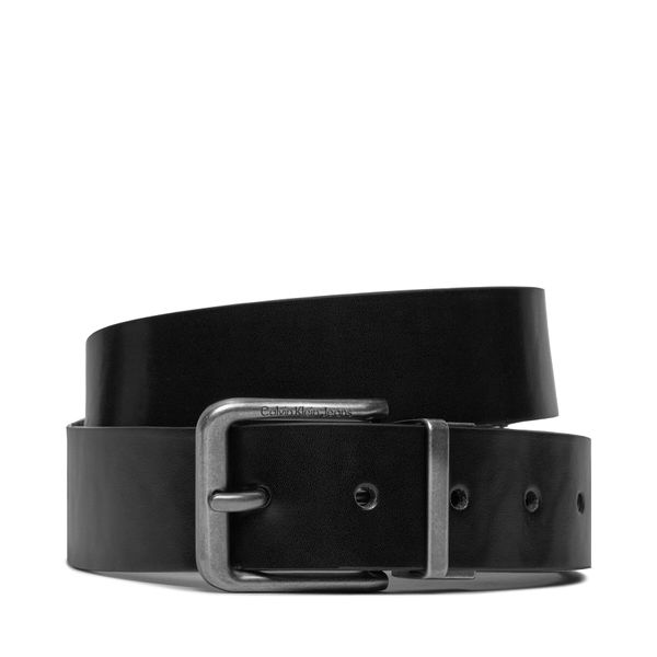 Calvin Klein Jeans Muški remen Calvin Klein Jeans Gift Cl Lthr Belt Rev/Adj 35Mm K50K511515 Black/Black Allover Print 0GV