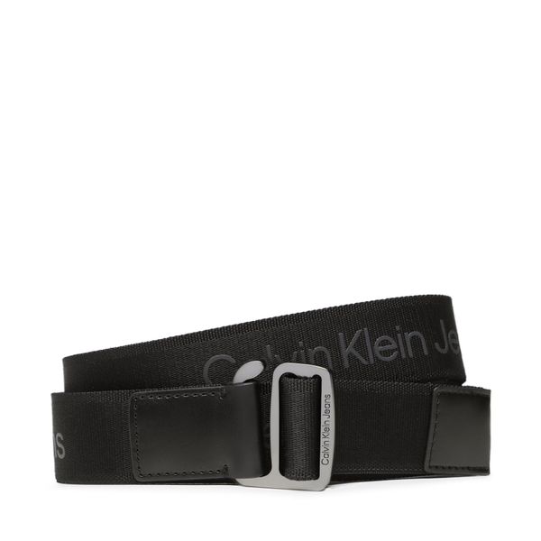 Calvin Klein Jeans Muški remen Calvin Klein Jeans Slider Logo Webbing 35Mm K50K510153 Crna