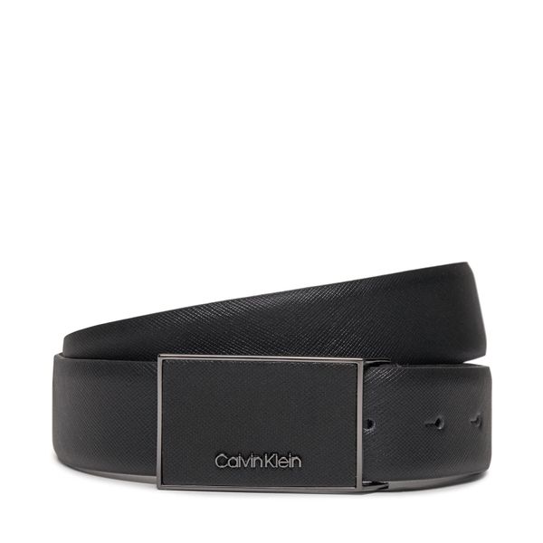 Calvin Klein Muški remen Calvin Klein Leather Inlay Plaque 35M K50K511761 Ck Black Saffiano BEH