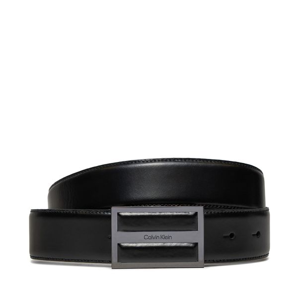 Calvin Klein Muški remen Calvin Klein Leather Inlay Plaque 35mm K50K511956 Crna