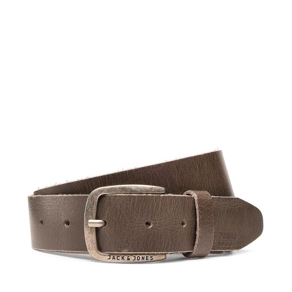 Jack&Jones Muški remen Jack&Jones Jackpaul Leather Belt 12111286 Zelena