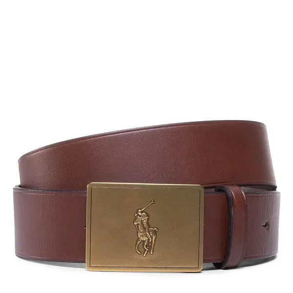 Polo Ralph Lauren Muški remen Polo Ralph Lauren 36Mm Pp Plaque Belt 405691693002 Smeđa