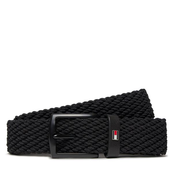 Tommy Hilfiger Muški remen Tommy Hilfiger Denton 3.5 Elastic AM0AM12243 Black BDS