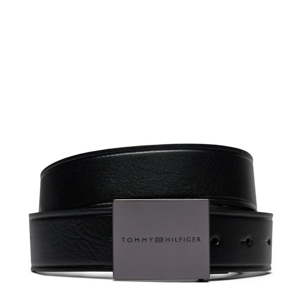 Tommy Hilfiger Muški remen Tommy Hilfiger Plaque Buckle 3.5 AM0AM12064 Black BDS