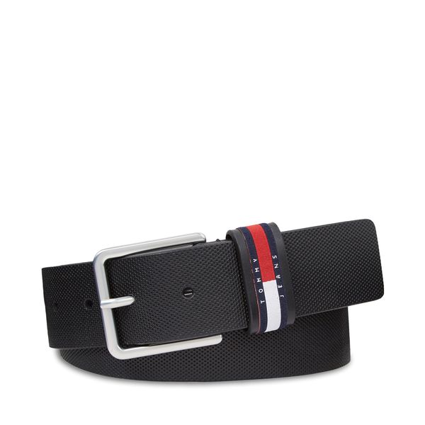 Tommy Jeans Muški remen Tommy Jeans Tjm Elevated Leather 4.0 AM0AM11675 Crna