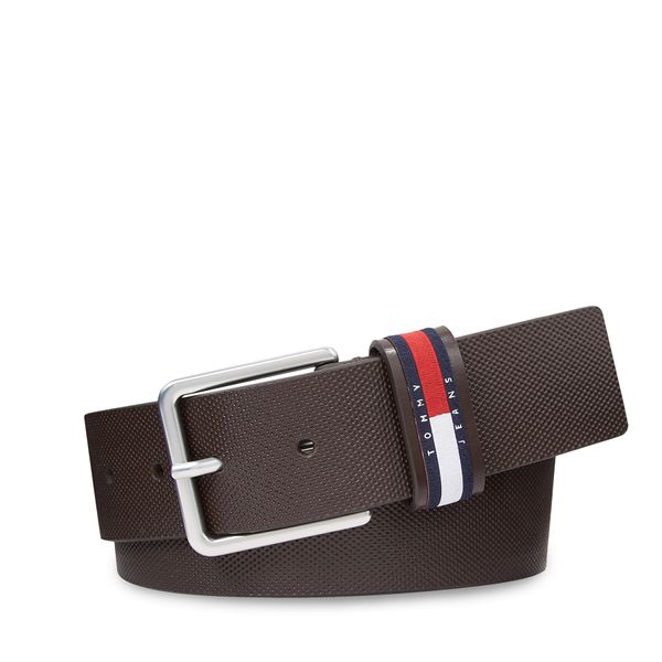 Tommy Jeans Muški remen Tommy Jeans Tjm Elevated Leather 4.0 AM0AM11675 Dark Brown 0HD