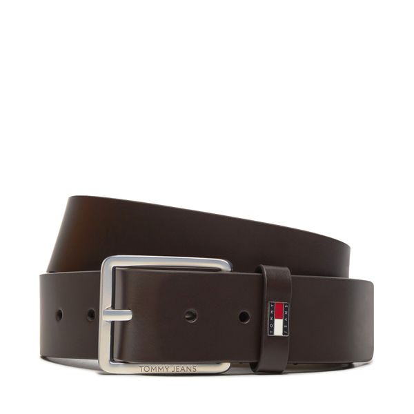 Tommy Jeans Muški remen Tommy Jeans Tjm Flag Leather 4.0 AM0AM12420 Smeđa