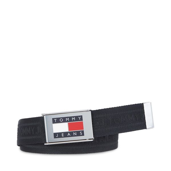 Tommy Jeans Muški remen Tommy Jeans Tjm Heritage Webbing 3.5 AM0AM12342 Crna