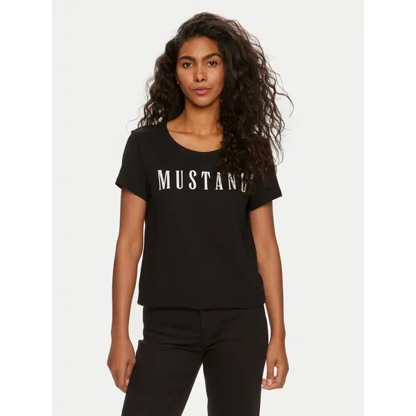 mustang Mustang T-shirt Alma 1013933 Crna Regular Fit