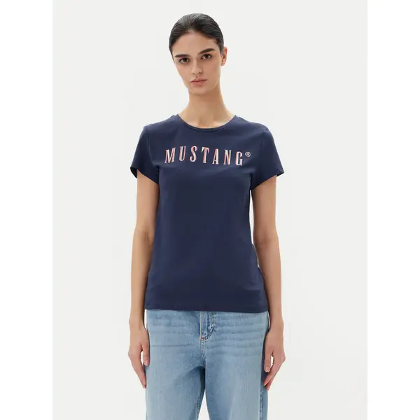 mustang Mustang T-shirt Loa 1016146 Plava Slim Fit