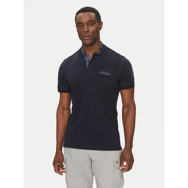 Napapijri Napapijri Polo E-Amundsen NP0A4IN9 Tamnoplava Regular Fit