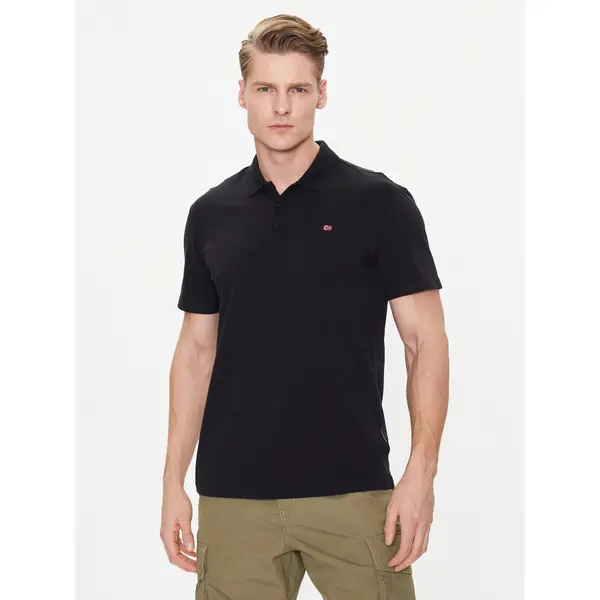 Napapijri Napapijri Polo Ealis NP0A4H8B Crna Regular Fit