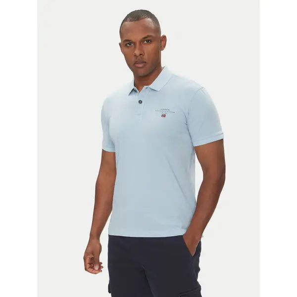 Napapijri Napapijri Polo Elbas NP0A4GB4 Svijetloplava Regular Fit
