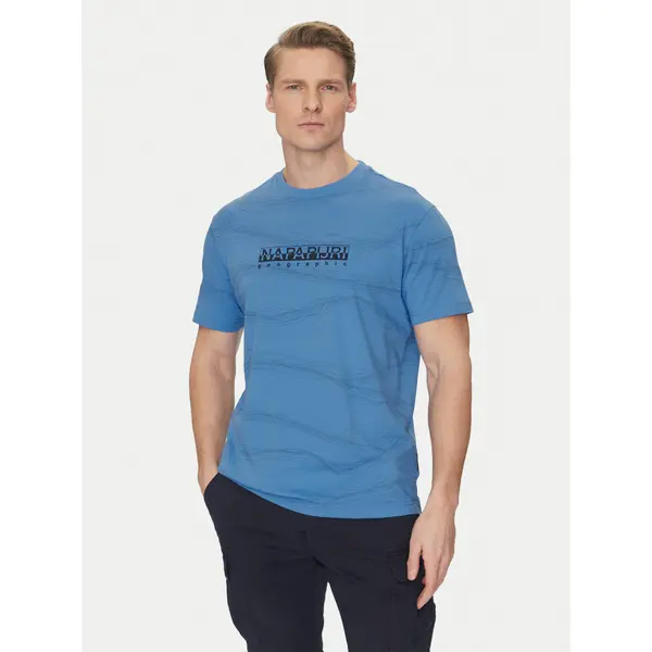 Napapijri Napapijri T-shirt B-Cellini NP0A4ILS Plava Regular Fit