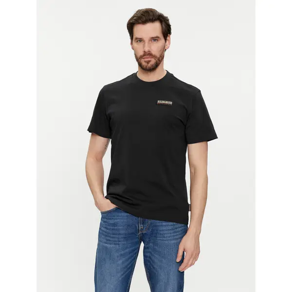 Napapijri Napapijri T-shirt Iaato NP0A4HFZ Crna Regular Fit