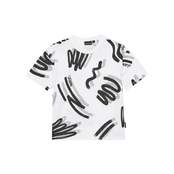 Napapijri Napapijri T-shirt NP0A4IGW D Bijela Regular Fit