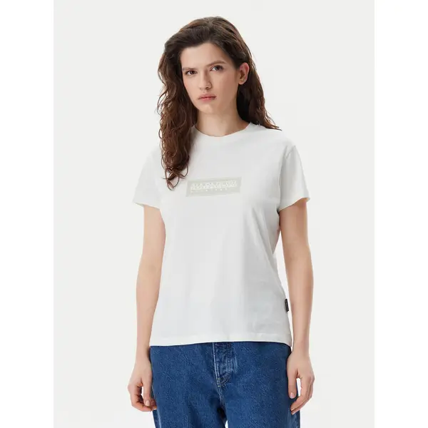 Napapijri Napapijri T-shirt NP0A4IP1 Bijela Regular Fit