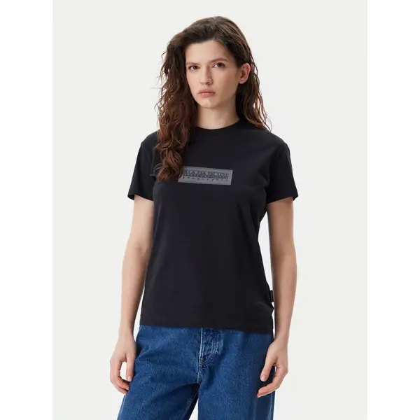 Napapijri Napapijri T-shirt NP0A4IP1 Crna Regular Fit