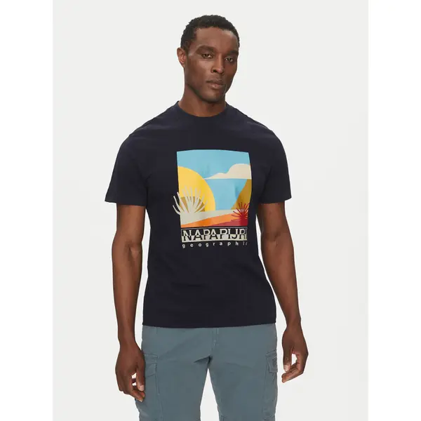 Napapijri Napapijri T-shirt S-Arbia NP0A4IE3 Tamnoplava Regular Fit