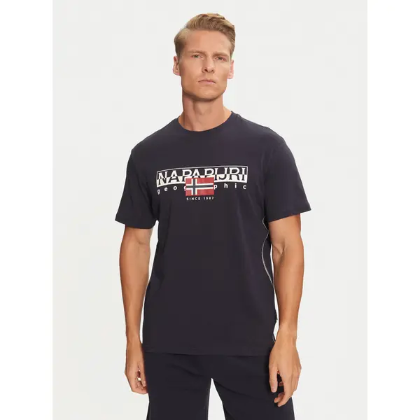 Napapijri Napapijri T-shirt S-Aylmer NP0A4HTO Tamnoplava Regular Fit