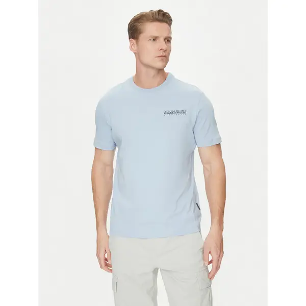 Napapijri Napapijri T-shirt S-Sovana NP0A4IE4 Svijetloplava Regular Fit