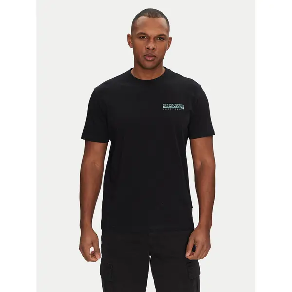 Napapijri Napapijri T-shirt S-Vignoni NP0A4ILX Crna Regular Fit
