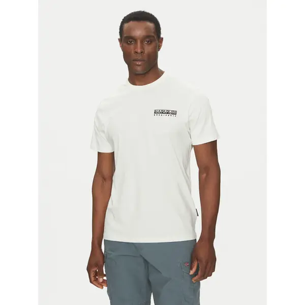 Napapijri Napapijri T-shirt S-Vignoni NP0A4ILX Écru Regular Fit