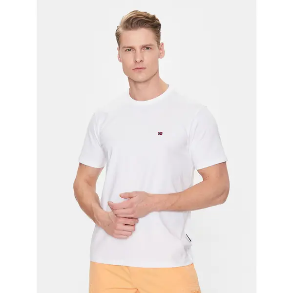 Napapijri Napapijri T-shirt Salis NP0A4H8D Bijela Regular Fit