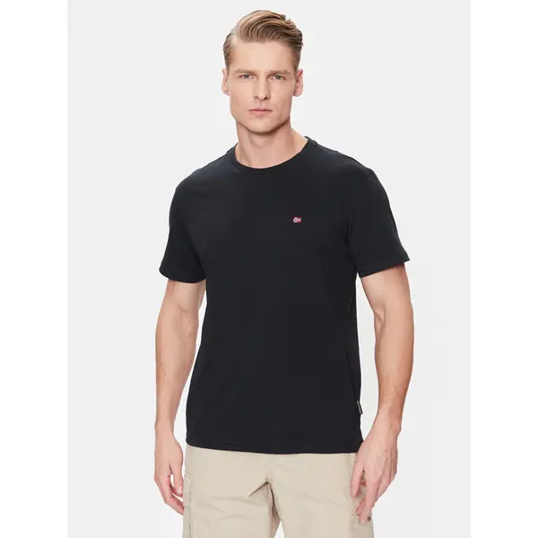 Napapijri Napapijri T-shirt Salis NP0A4H8D Crna Regular Fit