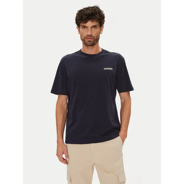 Napapijri Napapijri T-shirt Smallbox NP0A88TR Tamnoplava Regular Fit