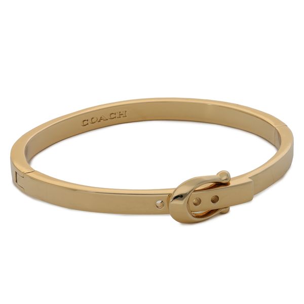 Coach Narukvica Coach C Buckle Hinged Bangle Bracelet 37341898GLD710 Zlatna