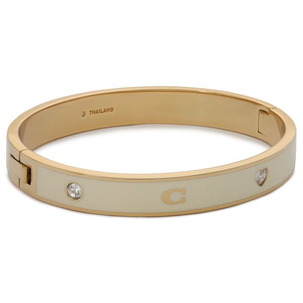Coach Narukvica Coach Enamel Horse & Carriage Hinged Bangle Bracelet 37479035GLD100 Zlatna