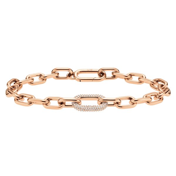 Daniel Wellington Narukvica Daniel Wellington Crystal Link DW00400574 Ružičasta pozlata