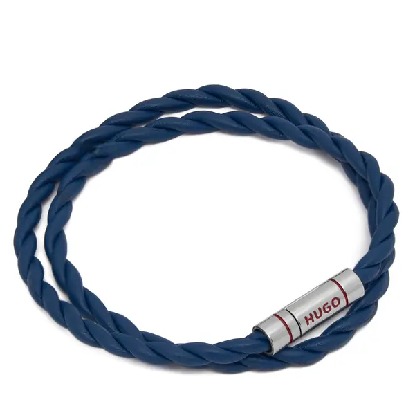 HUGO Narukvica HUGO E-Doublebraid4 50552596 Plava