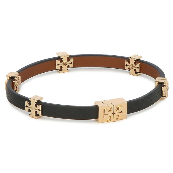 Tory Burch Narukvica Tory Burch Eleanor Leather Bracelet 147235 Tory Gold / Black 720