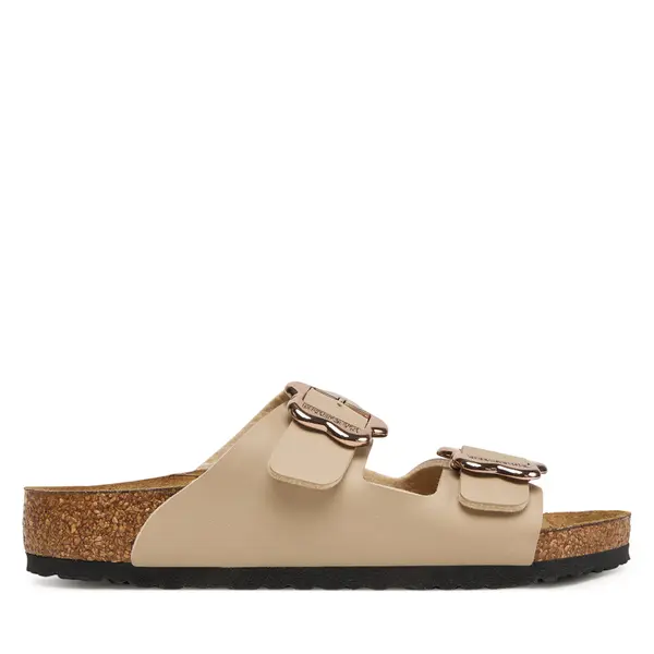 Birkenstock Natikače Birkenstock Arizona Flower Buckle Kids 1030419 S Bež