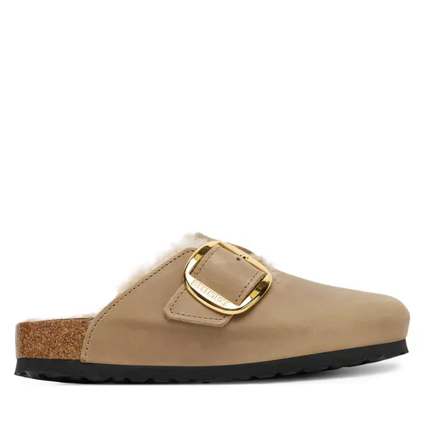 Birkenstock Natikače Birkenstock Boston Big Buckle Shearling 1030444 Smeđa