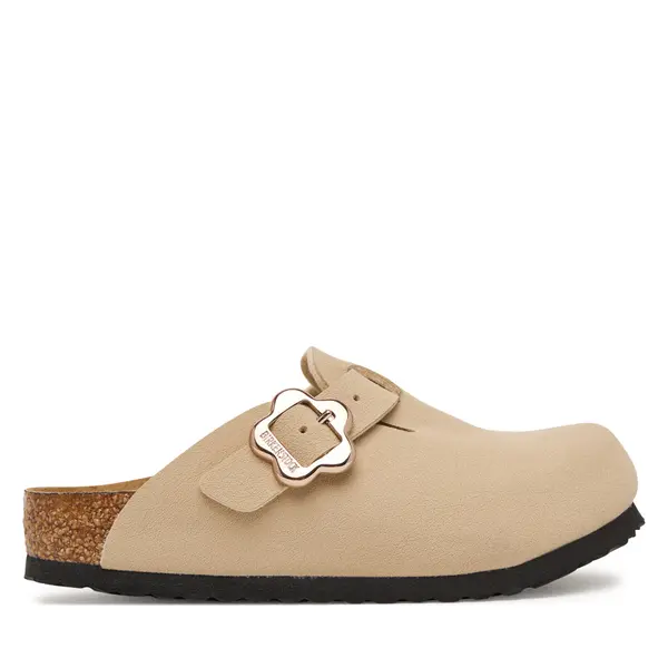 Birkenstock Natikače Birkenstock Boston Flower Buckle 1030630 S Bež