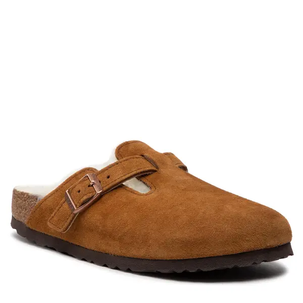 Birkenstock Natikače Birkenstock Boston Vl/Sheraling 1001141 Smeđa