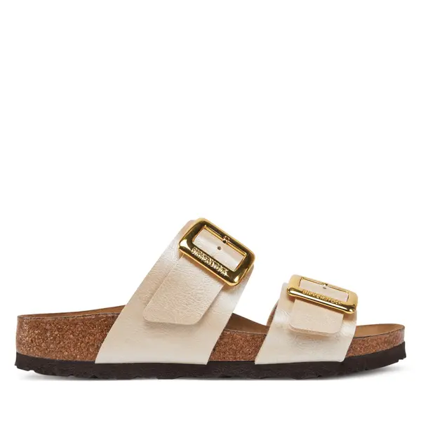 Birkenstock Natikače Birkenstock Sydney Cushion Buckle 1029492 Écru