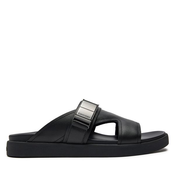 Calvin Klein Natikače Calvin Klein 3 Strap W/ Iconic Plaque HM0HM01382 Crna