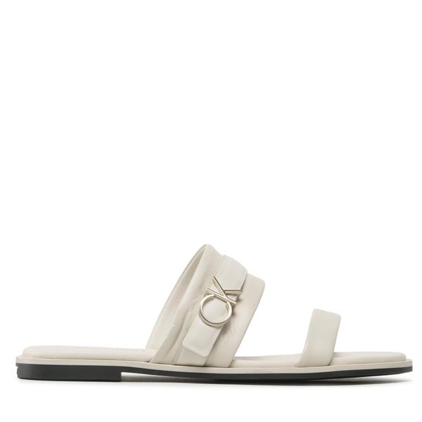 Calvin Klein Natikače Calvin Klein Almond Slide W/Hw HW0HW01482 Marshmallow YBJ