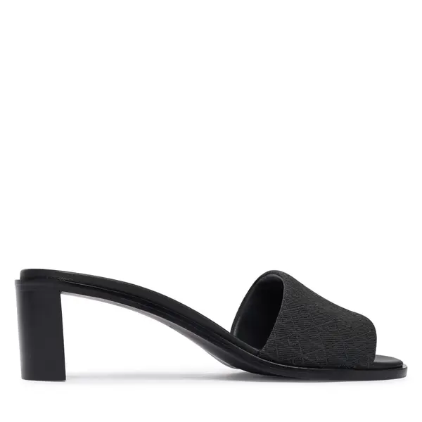 Calvin Klein Natikače Calvin Klein Block Heel Sandal Aop HW0HW03016 Crna