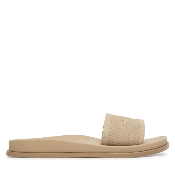 Calvin Klein Natikače Calvin Klein City Sandal Mule Webbing HW0HW02887 Bež