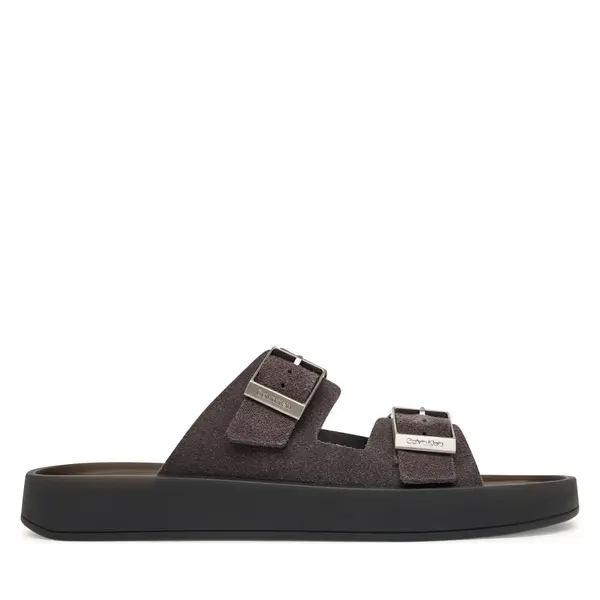 Calvin Klein Natikače Calvin Klein Ergon Double Bar Sandal Su HM0HM02094 Smeđa