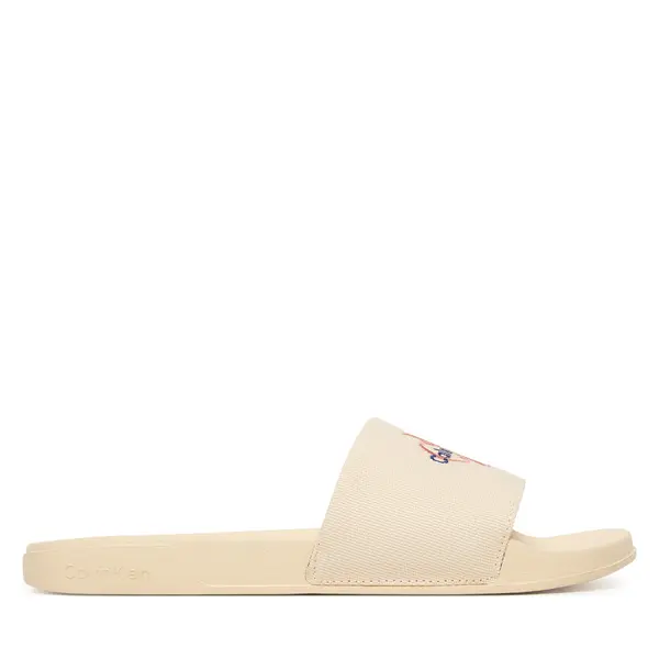 Calvin Klein Natikače Calvin Klein Ess Slide Cv HW0HW02958 Bež