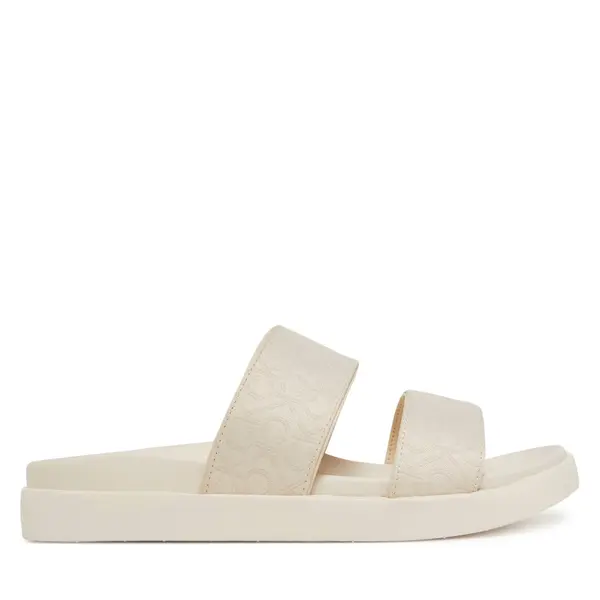 Calvin Klein Natikače Calvin Klein Flat Slide Jacq HW0HW02486 Écru