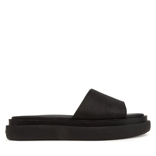 Calvin Klein Natikače Calvin Klein Flatform Slide Jacq HW0HW02461 Crna